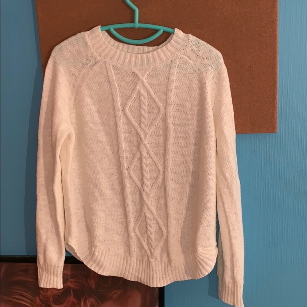Basic White Sweater